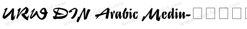 URW DIN Arabic Mediu字体转换